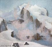 William Stott of Oldham An Alpine Peak USA oil painting artist